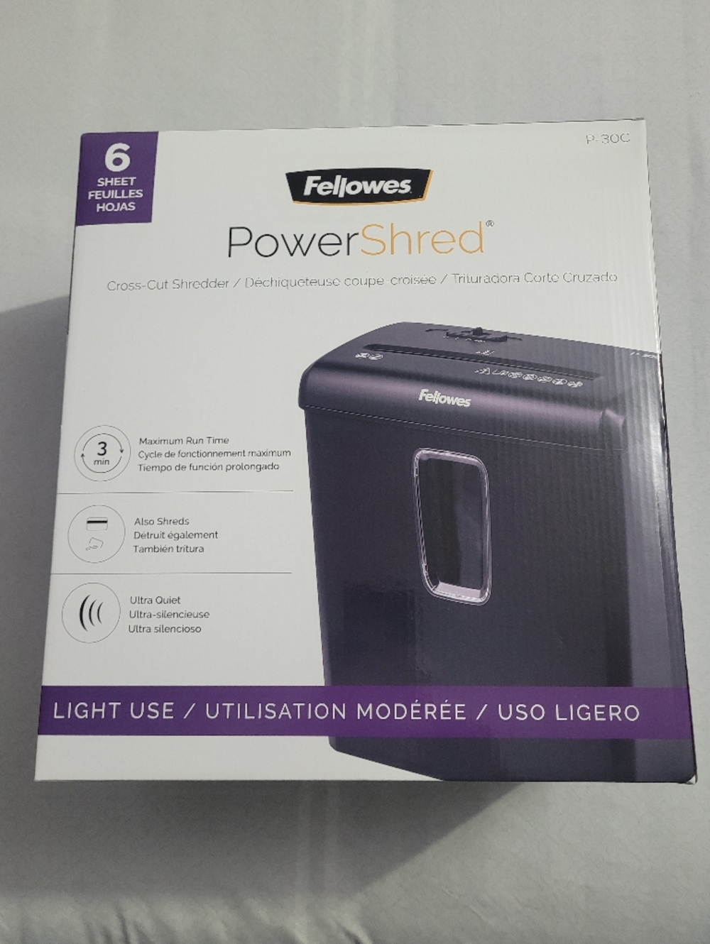 PowerShred Cross-Cut Shredder - Black